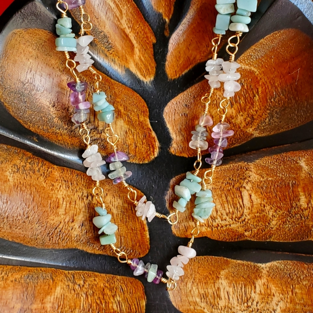 Handmade gemstone necklace
